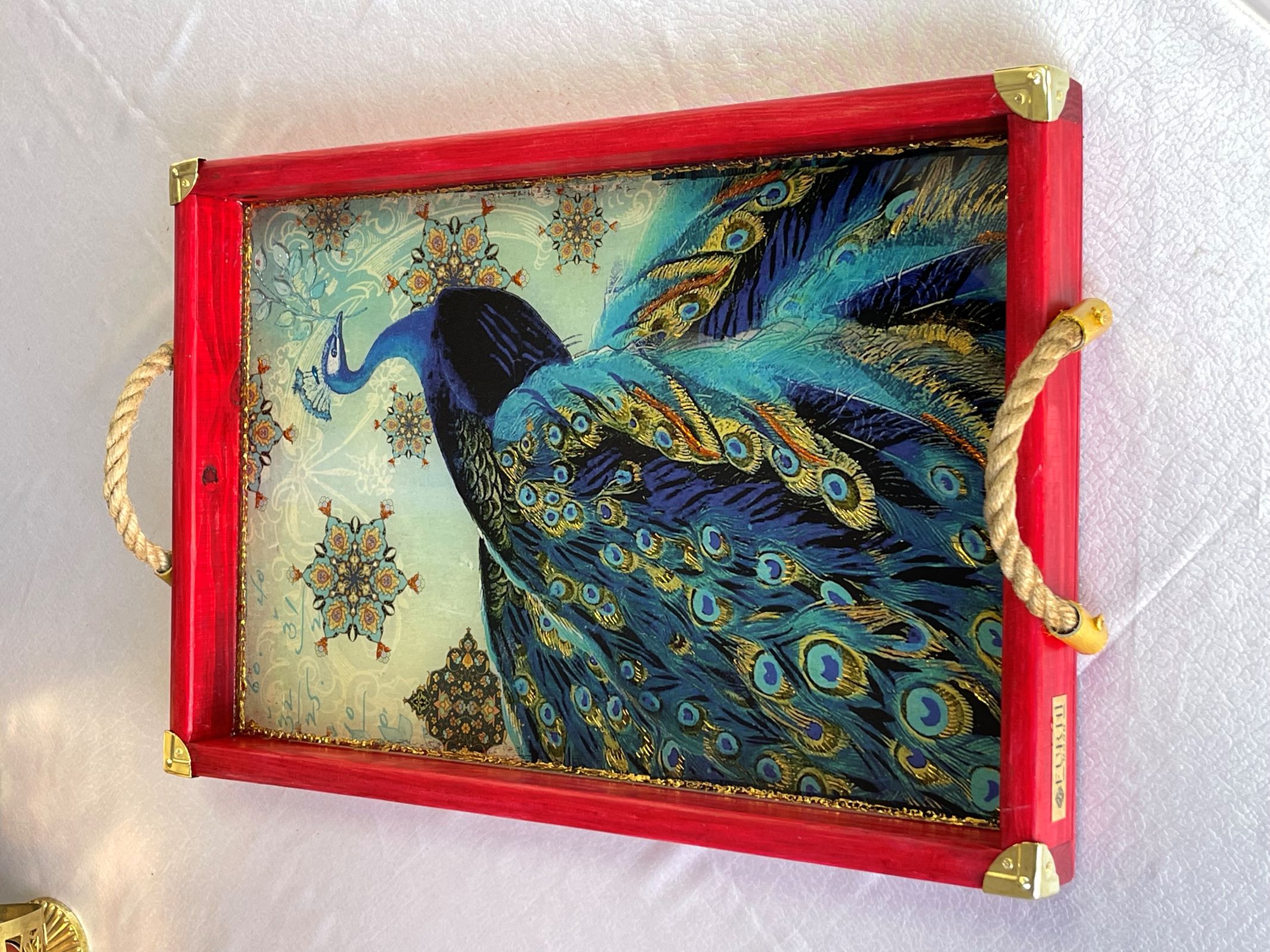 Peacock 49cm x 32 cm.